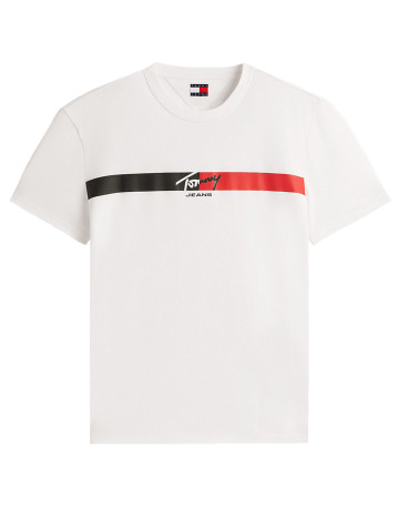 CAMISETA HOMBRE  TOMMY HILFIGER TJM REG SIGNATURE STRIPE T EXT