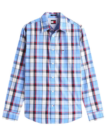CAMISA HOMBRE  TOMMY HILFIGER TJM REG CHECK POPLIN SHIRT