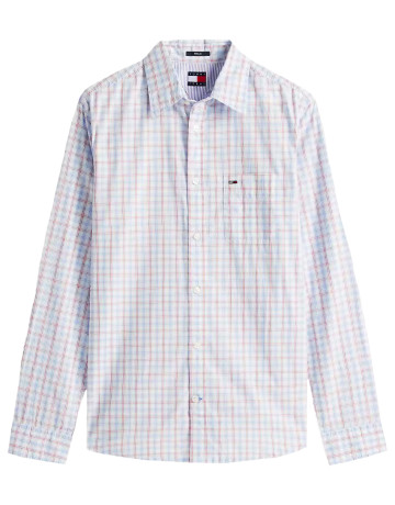 CAMISA HOMBRE  TOMMY HILFIGER TJM REG CHECK POPLIN SHIRT