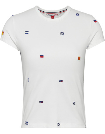 CAMISETA CON LOGOS BORDADOS MUJER TOMMY JEANS ARCHIVE