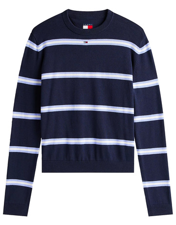 JERSEY MUJER TOMMY JEANS CUELLO REDONDO LOGO BORDADO