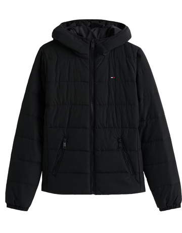 CAZADORA ACOLCHADA MUJER TOMMY JEANS ENTALLADA CON CAPUCHA