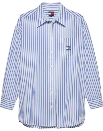 Añadir a la cesta CAMISA OVERSIZE MUJER TOMMY JEANS A RAYAS CAMISA OVERSIZE MUJER TOMMY JEANS A RAYAS