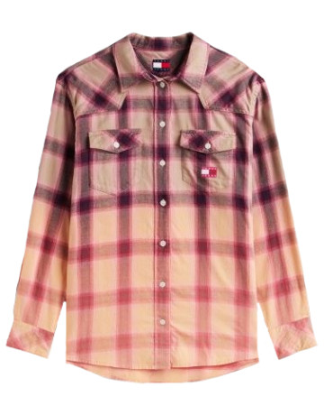CAMISA MUJER  TOMMY HILFIGER TJW RLX FLANNEL SHIRT
