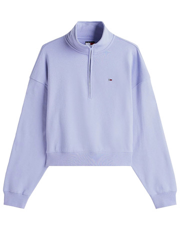 SUDADERA MUJER TOMMY JEANS FIT BOXY CREMALLERA 1/4