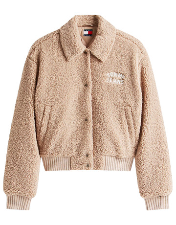 CAZADORA BOMBER MUJER TOMMY JEANS CON TEJIDO TEDDY