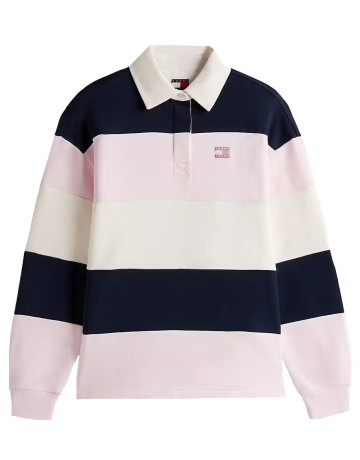 SUDADERA MUJER  TOMMY HILFIGER TJW BADGE STRIPE RUGBY