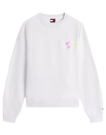 SUDADERA MUJER TOMMY JEANS FIT BOXY LOGO BUBBLE