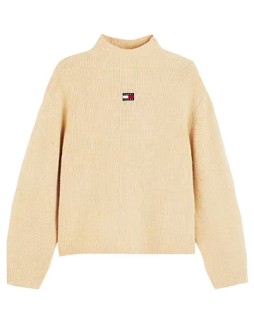 MUJER TJW MOCKNECK BADGE SWEATER EXT AB5
