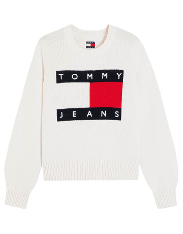 JERSEY MUJER  TOMMY HILFIGER TJW FLAG SWEATER EXT
