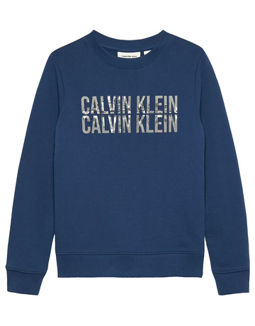 SUDADERA NIÑO CALVIN KLEIN CON LOGO DOBLE