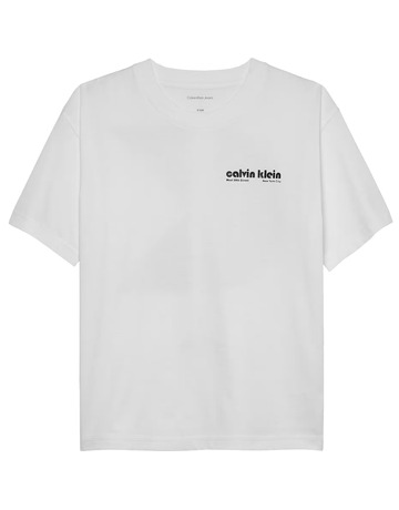 CAMISETA NIÑO CALVIN KLEIN CON LOGO FIT HOLGADO