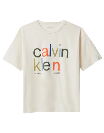 CAMISETA NIÑO  CALVIN KLEIN COLOR LOGO GRAPHIC SS T-SHIRT