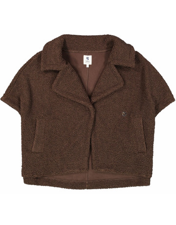 CHAQUETA TEDDY MUJER GARCIA JEANS CON CIERRE DE BOTONES