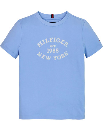 CAMISETA NIÑO TOMMY HILFIGER LOGO MONOTIPO ATERCIOPELADO
