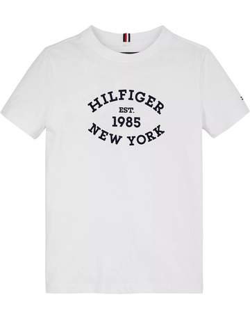 CAMISETA NIÑO TOMMY HILFIGER LOGO MONOTIPO ATERCIOPELADO