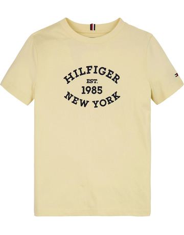 CAMISETA NIÑO TOMMY HILFIGER LOGO MONOTIPO ATERCIOPELADO