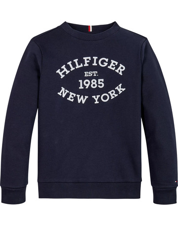 SUDADERA CON LOGO MONOTIPO ATERCIOPELADO NIÑO TOMMY HILFIGER