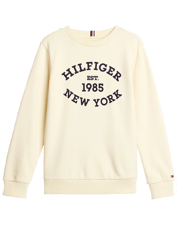 SUDADERA CON LOGO MONOTIPO ATERCIOPELADO NIÑO TOMMY HILFIGER