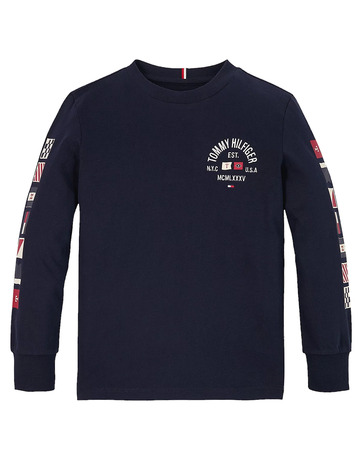 CAMISETA MANGA LARGA NIÑO TOMMY HILFIGER CON LOGO