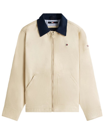 NIÑO CONTRAST COLLAR COTTON JACKET ACI