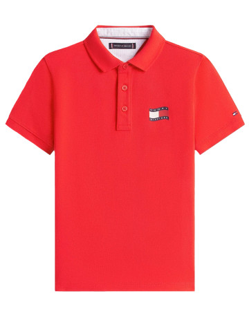 POLO NIÑO TOMMY HILFIGER CON LOGO FIT REGULAR