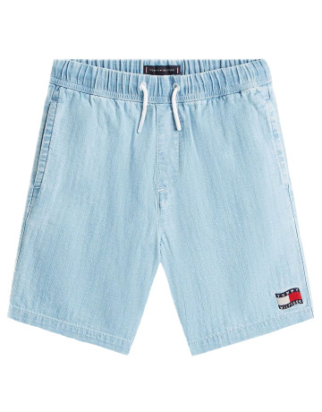 PANTALÓN CORTO NIÑO  TOMMY HILFIGER WAVY FLAG HERRINGBONE SHORT