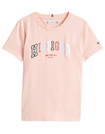 CAMISETA NIÑA TOMMY HILFIGER LOGO TEXTURIZADO FIT REGULAR