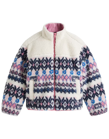 CHAQUETA TEDDY NIÑA TOMMY HILFIGER CON DISEÑO FAIR ISLE