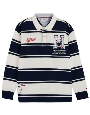 UNISEX PEANUTS RUGBY POLO LS 0BA