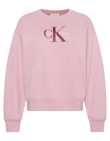 SUDADERA MUJER CALVIN KLEIN CON LOGO MONOGRAMA FIT HOLGADO