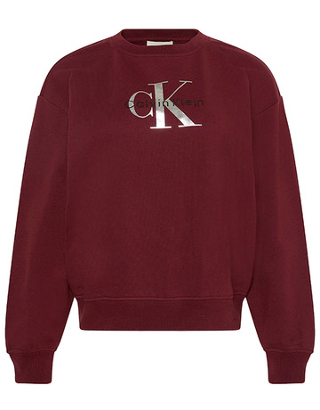 SUDADERA MUJER CALVIN KLEIN CON LOGO MONOGRAMA FIT HOLGADO