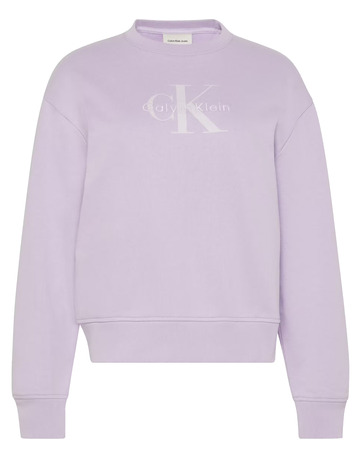 SUDADERA MUJER CALVIN KLEIN CON LOGO MONOGRAMA FIT HOLGADO