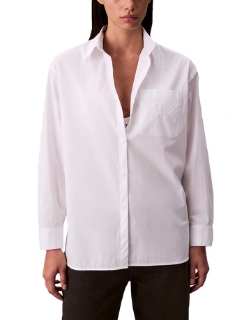 CAMISA MUJER  CALVIN KLEIN W POPLIN RELAXED SHIRT