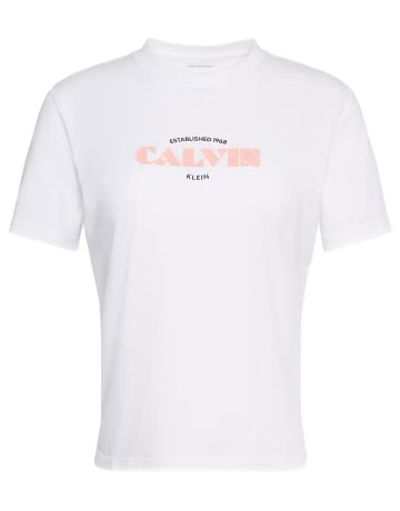 CAMISETA MUJER  CALVIN KLEIN W SS CLASSIC RESORT CALVIN LOG