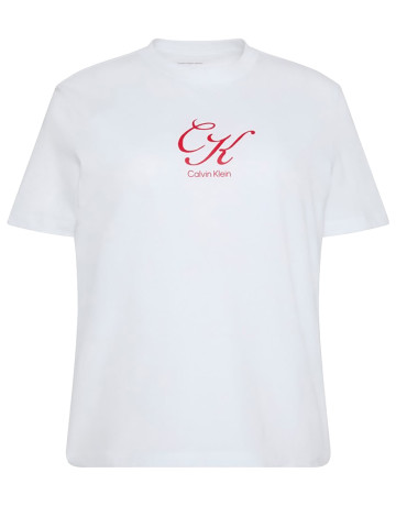 CAMISETA MUJER  CALVIN KLEIN W SS CLASSIC SCRIPT INITIAL TE