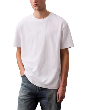 HOMBRE SS REL LIQUID CK MONOLOGO TEE YAA