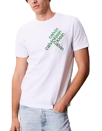 CAMISETA HOMBRE  CALVIN KLEIN M SS 30S EU CK BH WORD STACK G
