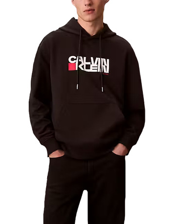 SUDADERA HOMBRE  CALVIN KLEIN M LS EU 350TERRY CK REDBOX GRA