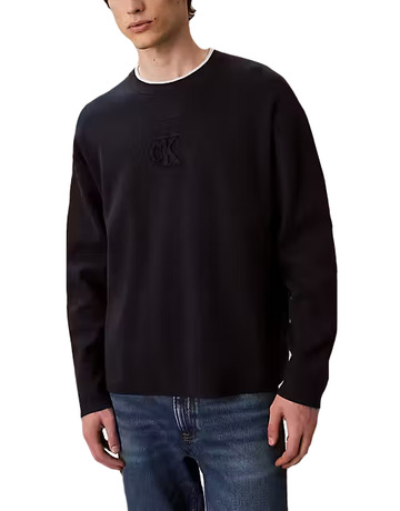 JERSEY HOMBRE CALVIN KLEIN HOLGADO CON LOGO GRABADO