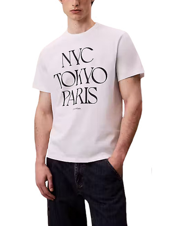 CAMISETA HOMBRE  CALVIN KLEIN M SS 20S TC FLAGSHIP CITY GRAP