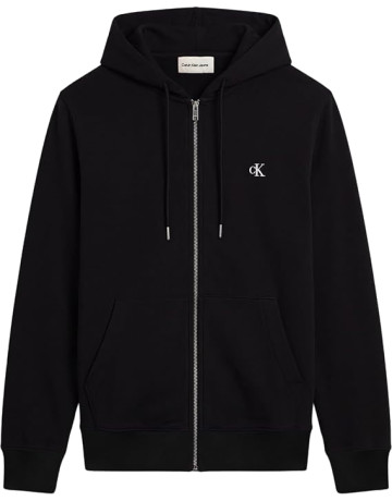SUDADERA HOMBRE  CALVIN KLEIN M LS EU 350TERRY MNOGRM FZ HOO