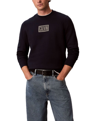 SUDADERA HOMBRE  CALVIN KLEIN M LS 350TERRY EU CLVIN BOX LOG