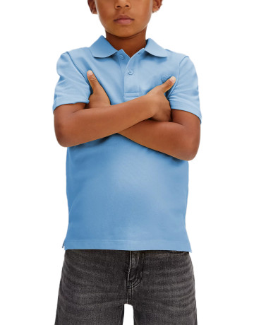 POLO PIQUÉ NIÑO CALVIN KLEIN CON LOGO BORDADO