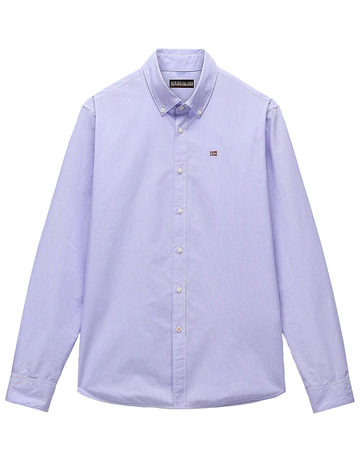 CAMISA EN POPELINA DE ALGODÓN HOMBRE NAPAPIJRI TERRA