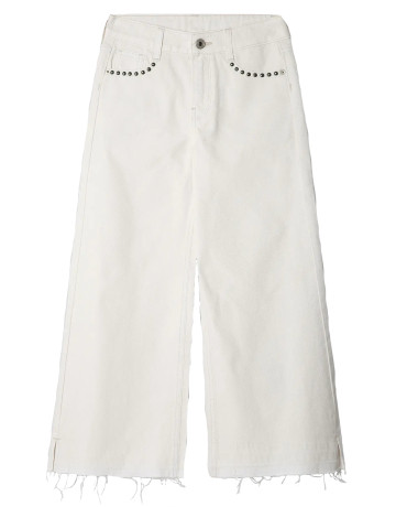 NIÑA WIDE LEG HW LEXY ECRU STUDS 000