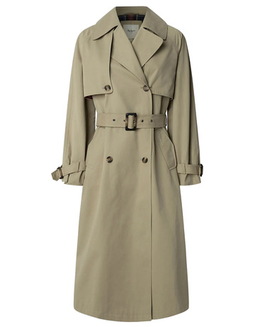 GABARDINA LARGA MUJER PEPE JEANS IMPERMEABLE
