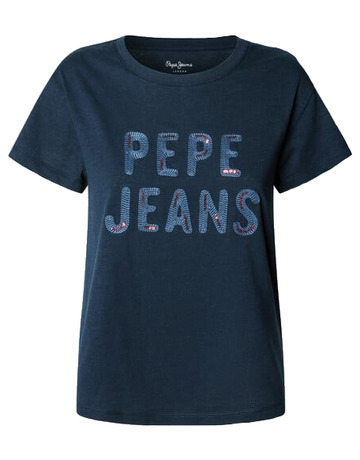 Añadir a la cesta CAMISETA MUJER PEPE JEANS LOGO LENTEJUELAS CAMISETA MUJER PEPE JEANS LOGO LENTEJUELAS