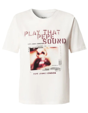 CAMISETA MUJER PEPE JEANS GRÁFICO ESTAMPADO