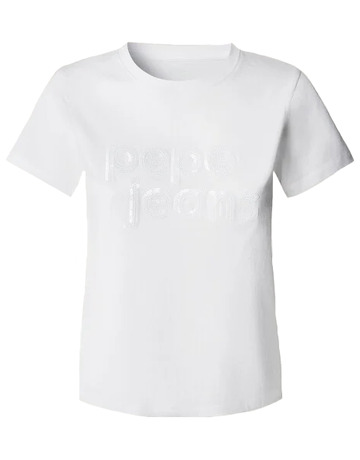 CAMISETA MUJER  PEPE JEANS CON LOGO LENTEJUELAS